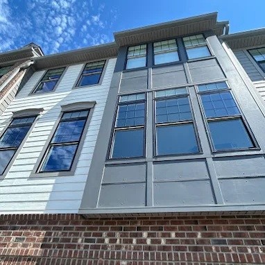 Commercial storefront window cleaning